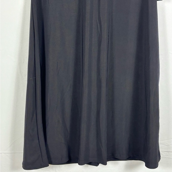 NWT Nicole Miller Black Ruffle Shift Dress- M - Picture 5 of 14